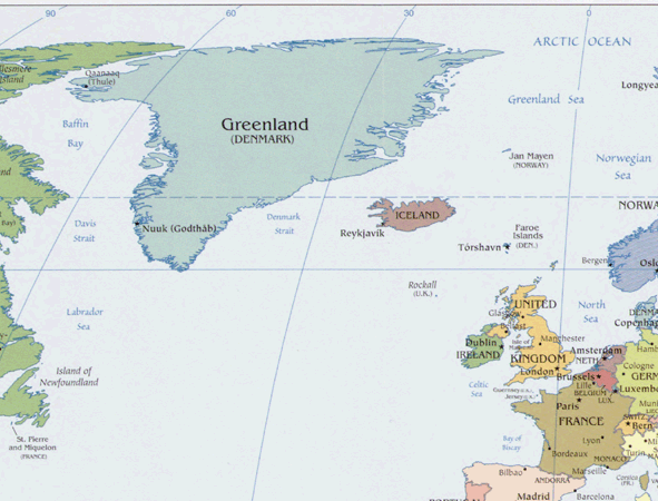 Greenland map