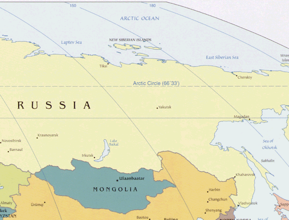 Mongolia map