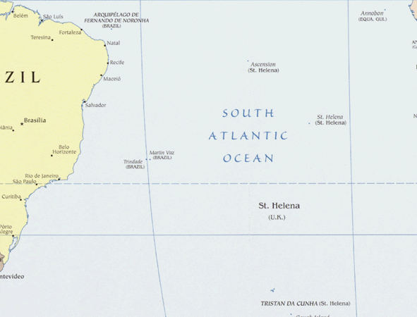 Saint Helena map